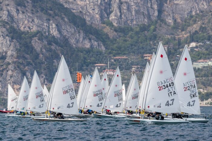 Regata laser di pasqua alla Fraglia Vela Malcesine
