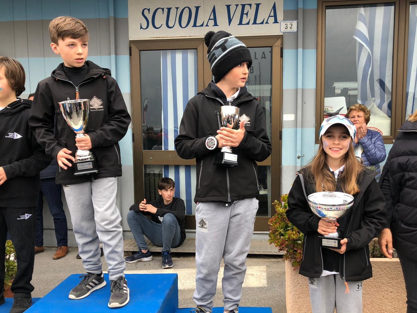 Podio Cadetti Alassio 2020 Fraglia Vela Malcesine