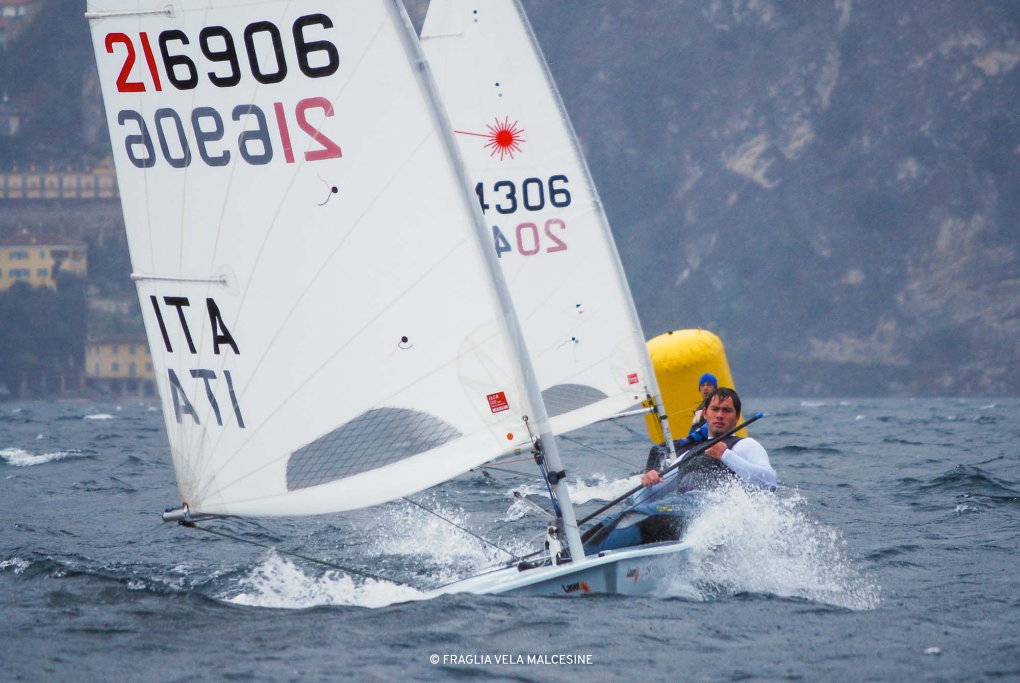 Laser di lasco alla regata zonale laser alla Fraglia Vela Malcesine