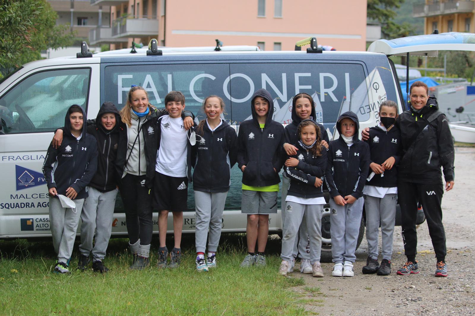 squadra optimist 39 meeting riva fraglia vela malcesine