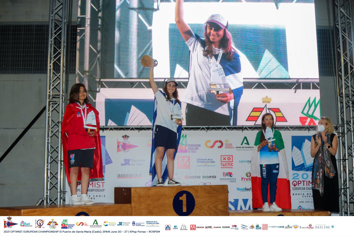 sofia bommartini podio europeo cadice spagna 2021